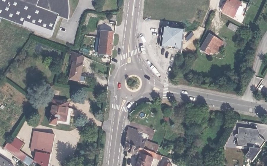 Vue aérienne du Avenue de Lattre de Tassigny