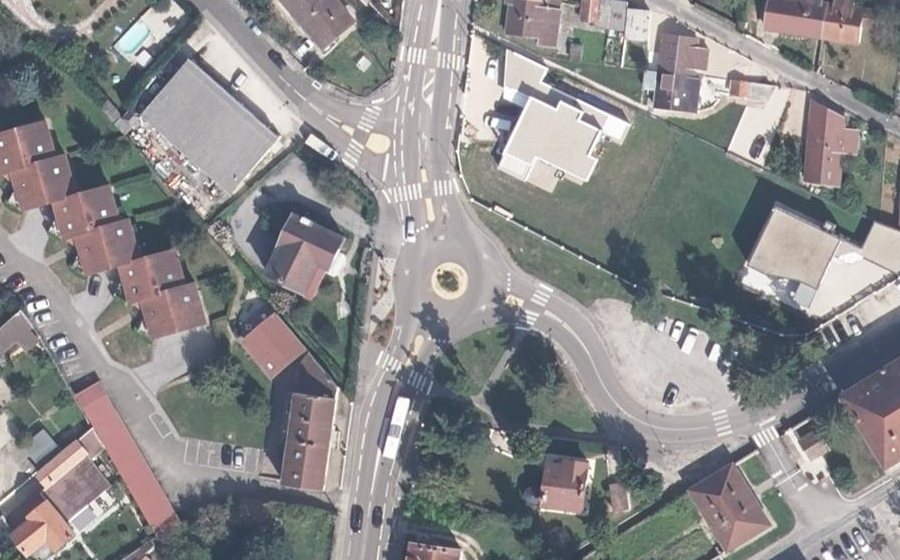 Vue aérienne du Avenue de Lattre de Tassigny