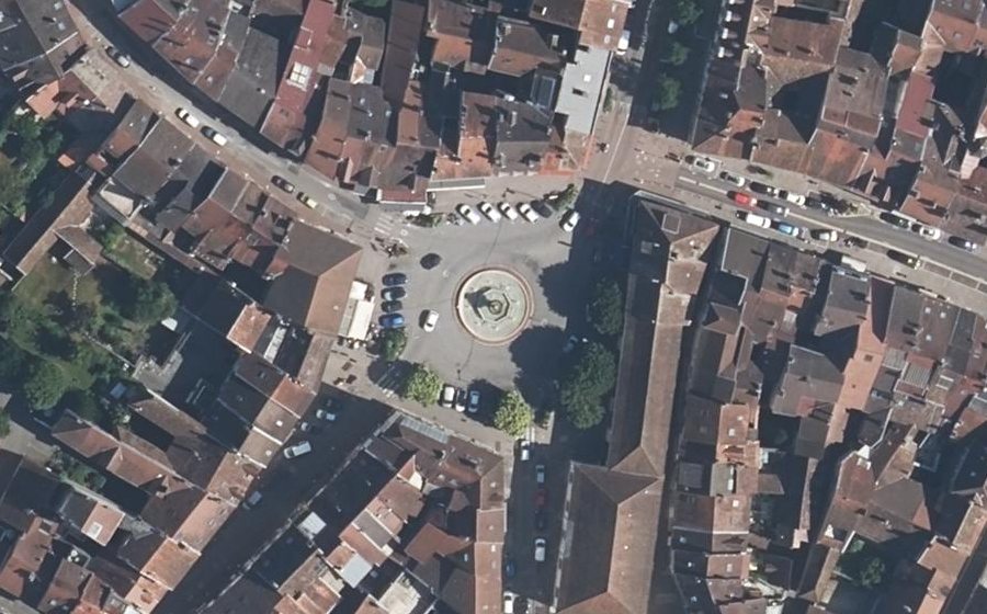 Vue aérienne de la Place des Terreaux