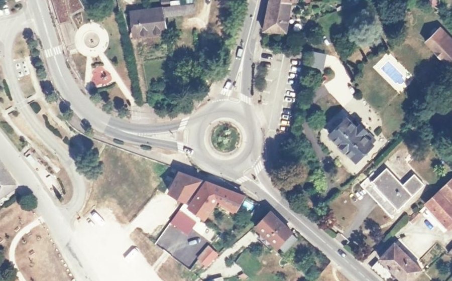 Vue aérienne de la Place de la Bouverie