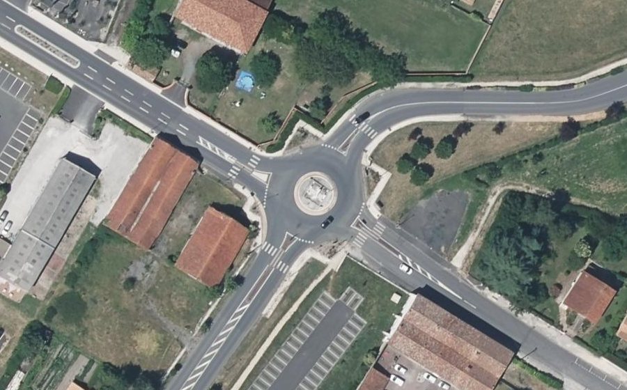 Vue aérienne du Avenue de l'Europe