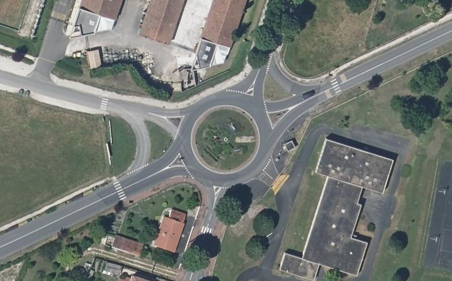 Vue aérienne du Avenue de l'Europe
