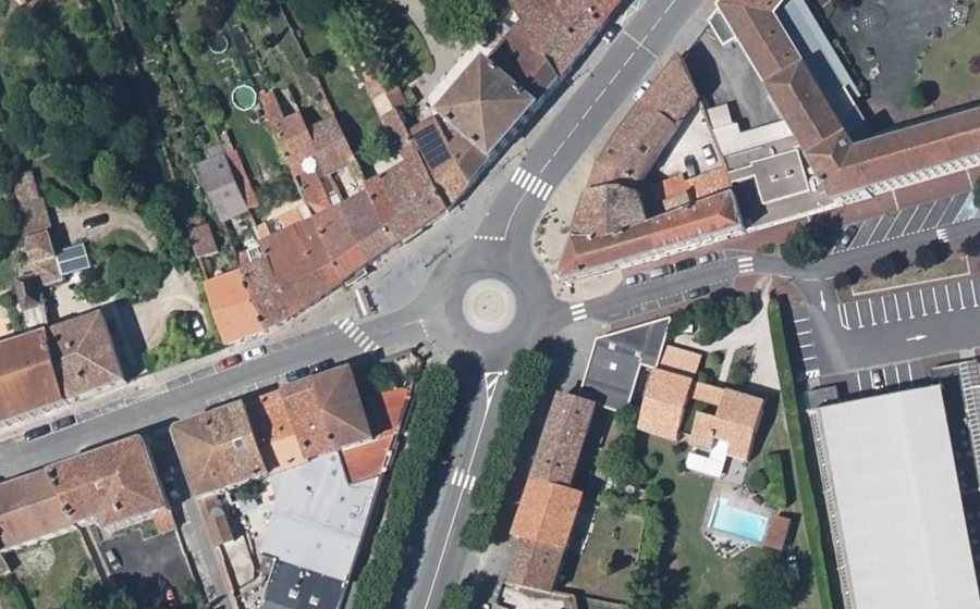 Vue aérienne du Boulevard Chanzy