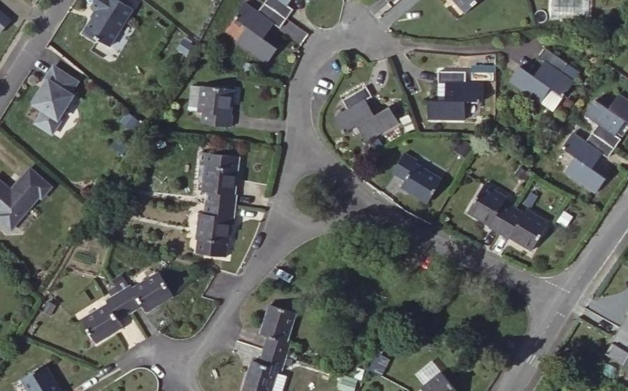 Vue aérienne du Rue des Tanneurs