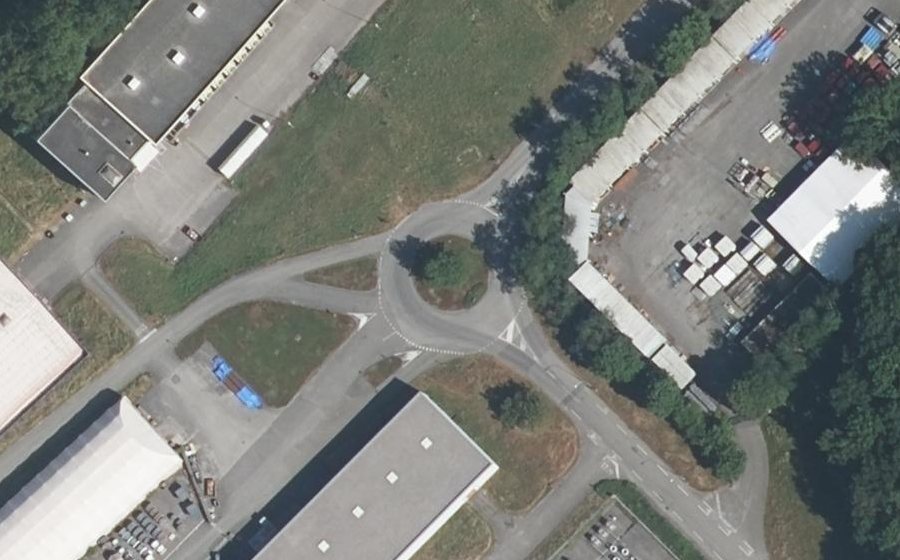 Vue aérienne du Route Dirac