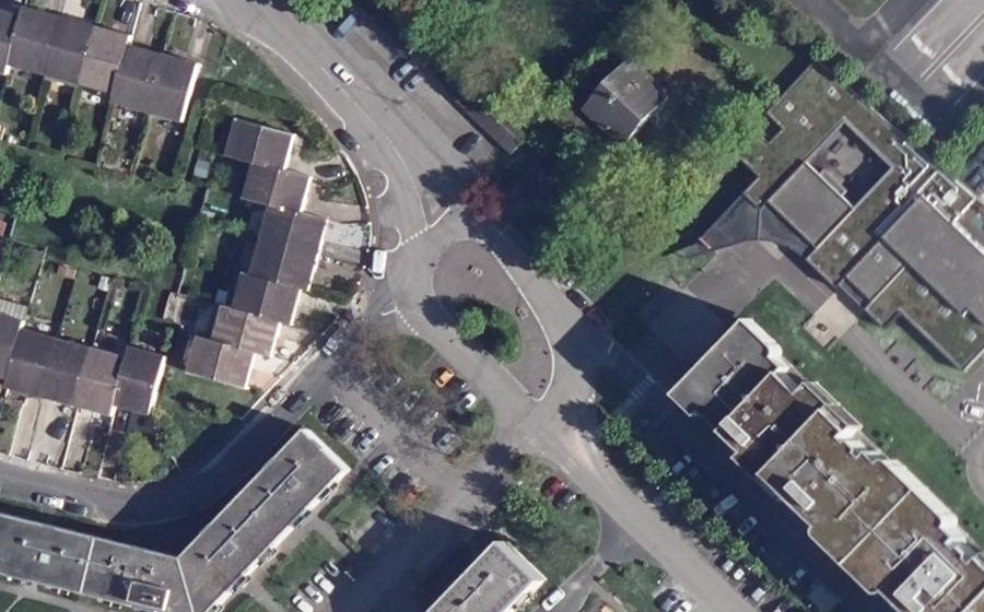 Vue aérienne du Avenue Michel Berger