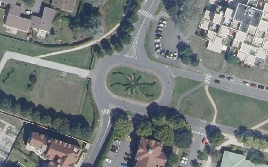 Vue aérienne du Avenue François Mitterrand