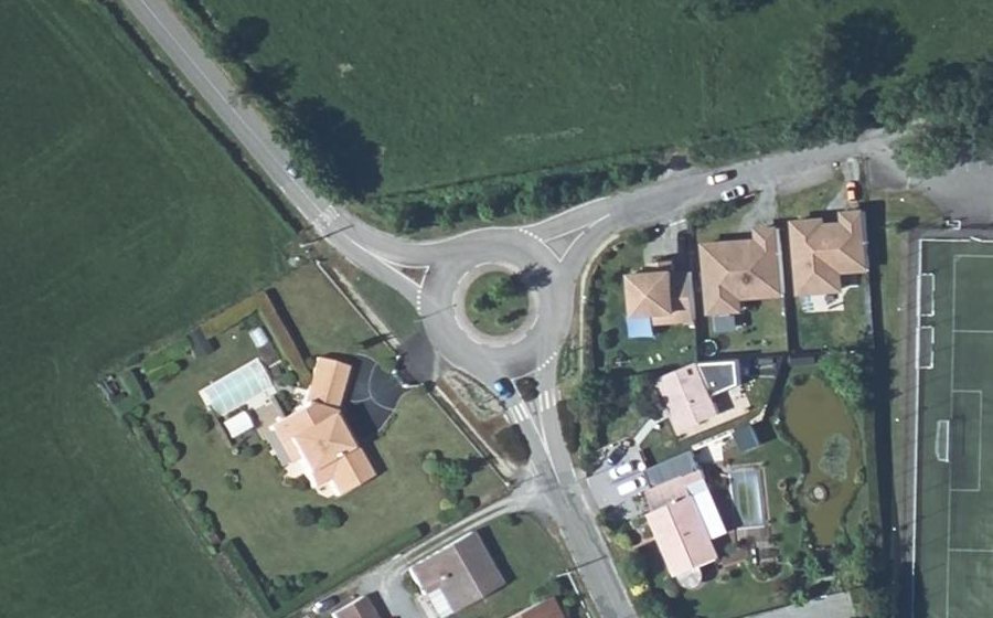 Vue aérienne du Rond-Point du Bois Joli