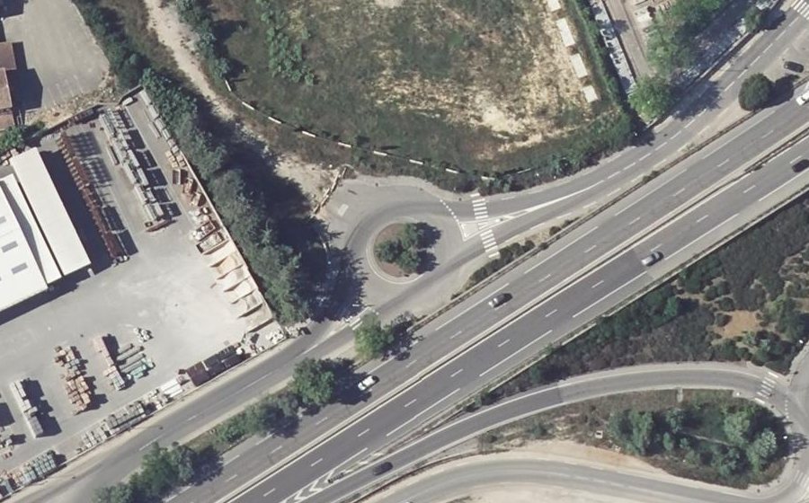 Vue aérienne du Rond-Point Georges Zornada