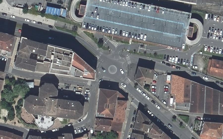 Vue aérienne du Place Pierre Loti