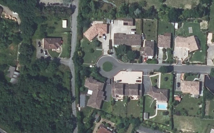 Vue aérienne du Rue Barbara