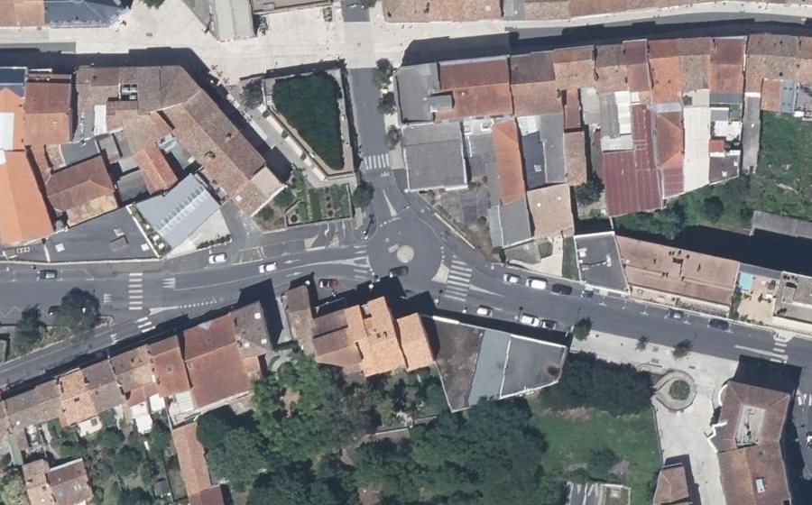 Vue aérienne du Boulevard de Bury