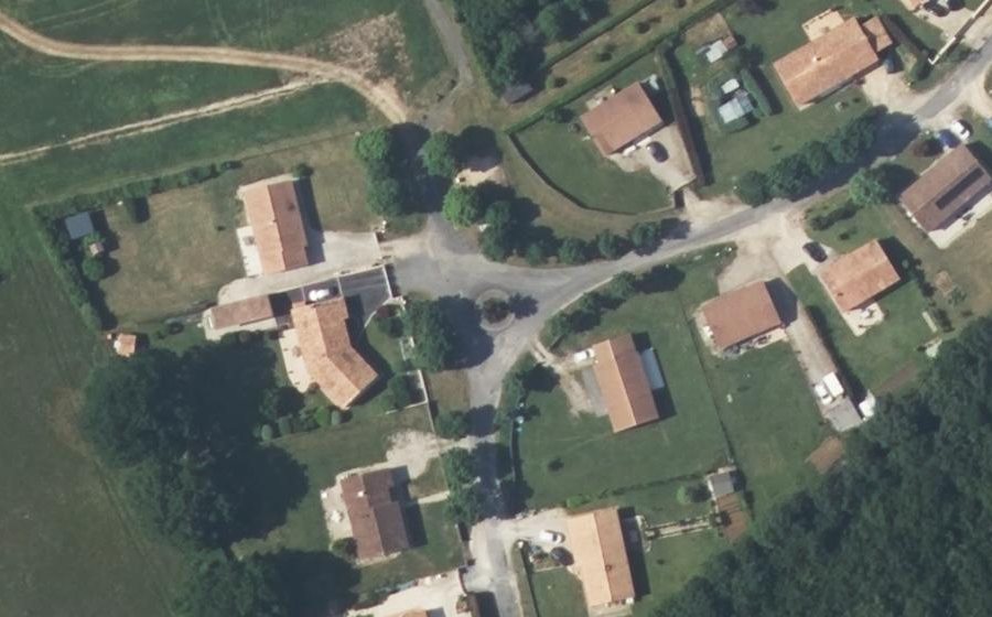 Vue aérienne du Hameau des Buis