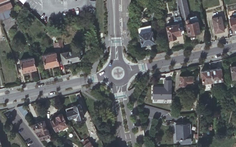 Vue aérienne du Avenue du Maréchal Montgomery