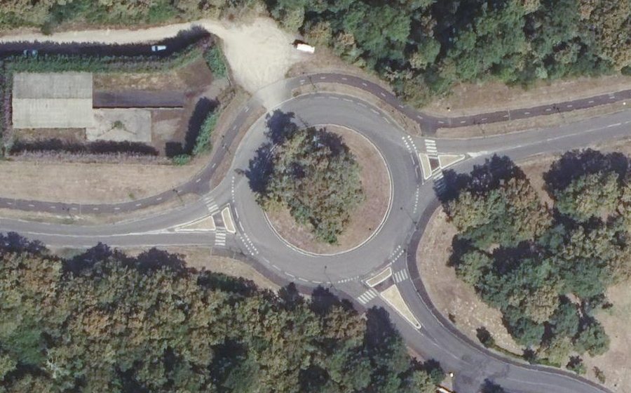 Vue aérienne du Pémégnan