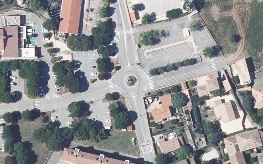 Vue aérienne du Rue Albert André