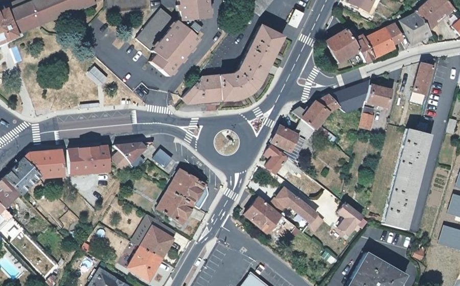 Vue aérienne du Place du Cap Blanc