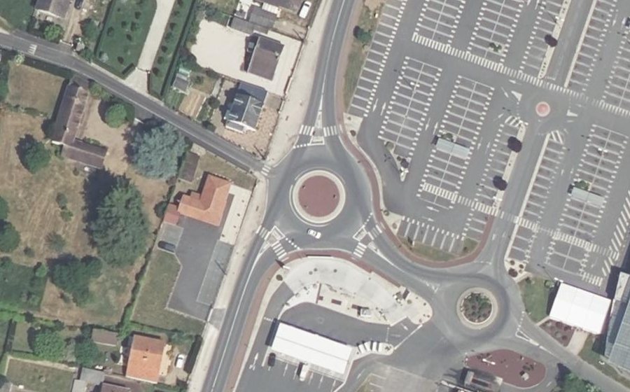 Vue aérienne du Rue de Paris