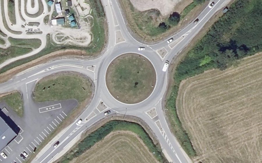 Vue aérienne du Giratoire du Hahon