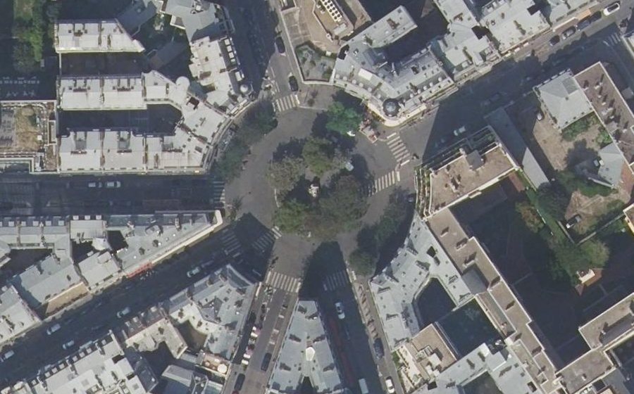 Vue aérienne du Place Saint-Ferdinand