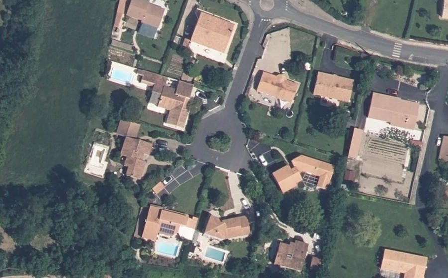 Vue aérienne du Hameau des Petits Prés
