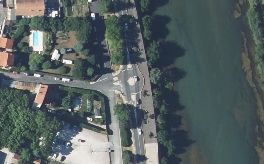 Vue aérienne du Giratoire du Champ du Prieur