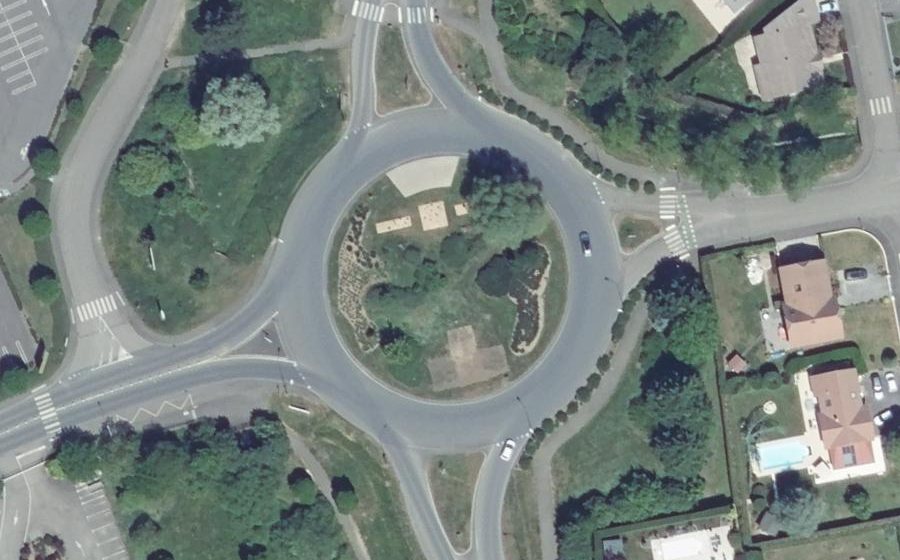 Vue aérienne du Giratoire des Sorbiers