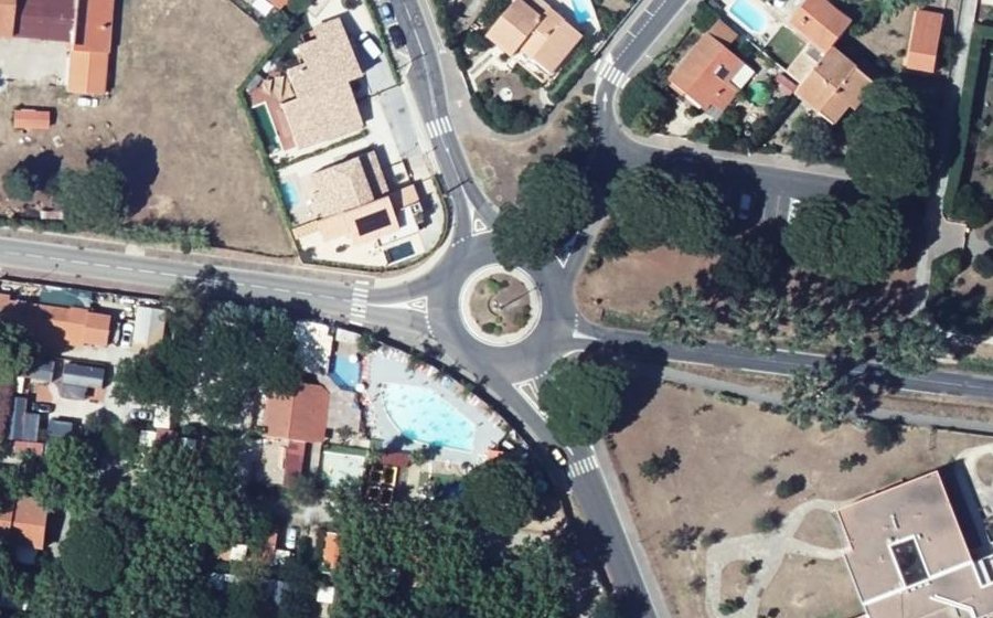 Vue aérienne du Rond-Point des Donneurs de Sang Bénévoles