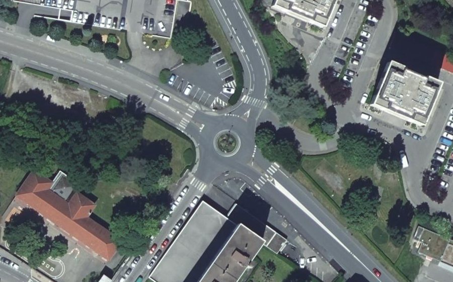 Vue aérienne du Boulevard Normandie Niemen