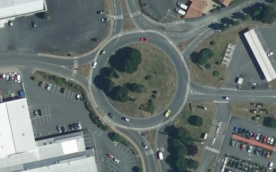 Vue aérienne du Rond-Point de Krotoszyn