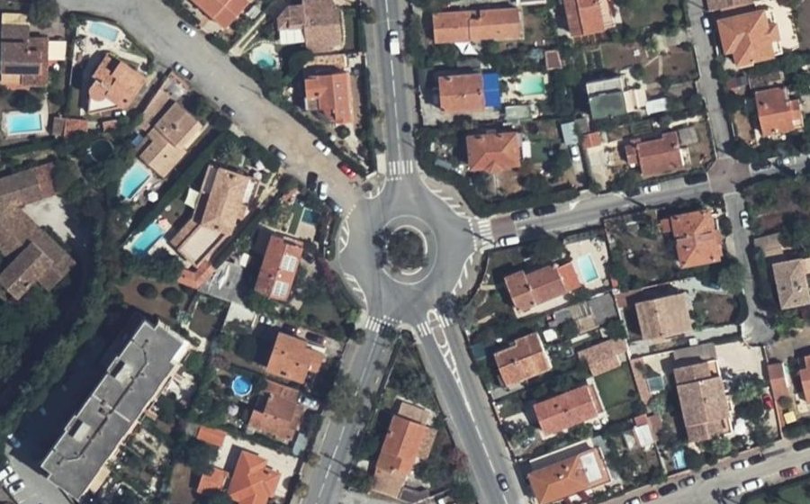 Vue aérienne du Rond-Point du Roy Soleil