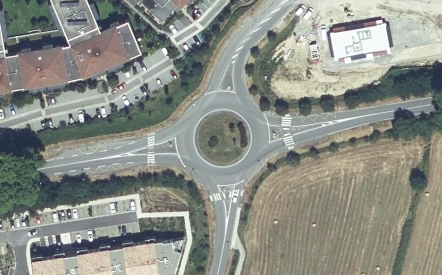 Vue aérienne du Rond-Point Borde Haute