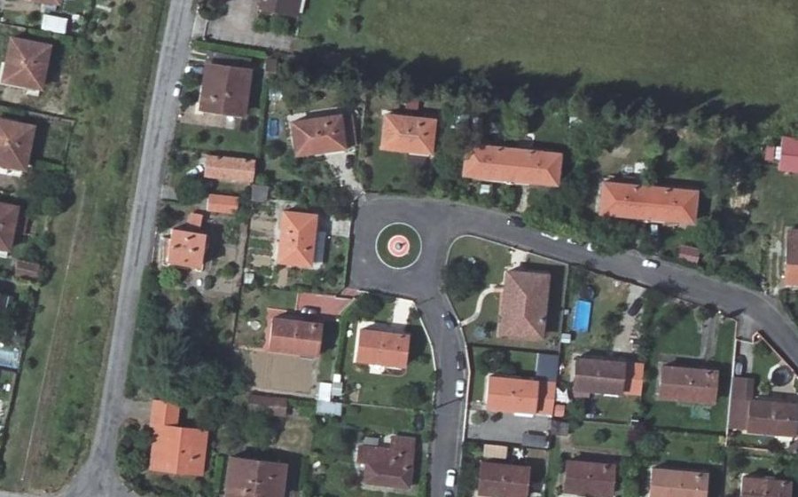 Vue aérienne du Place de la Légion Étrangère