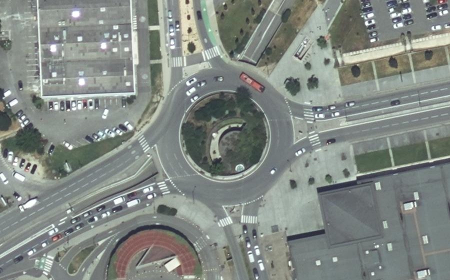 Vue aérienne du Rond-point anonyme n°4492321