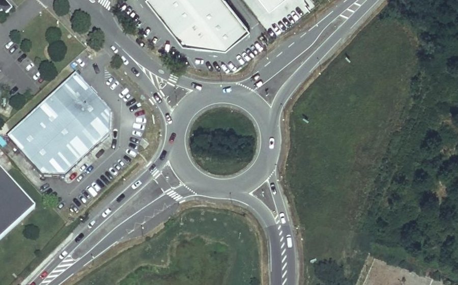 Vue aérienne du Rond-point anonyme n°4492342