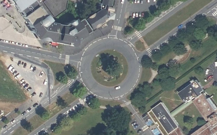 Vue aérienne du Porte de l'Europe
