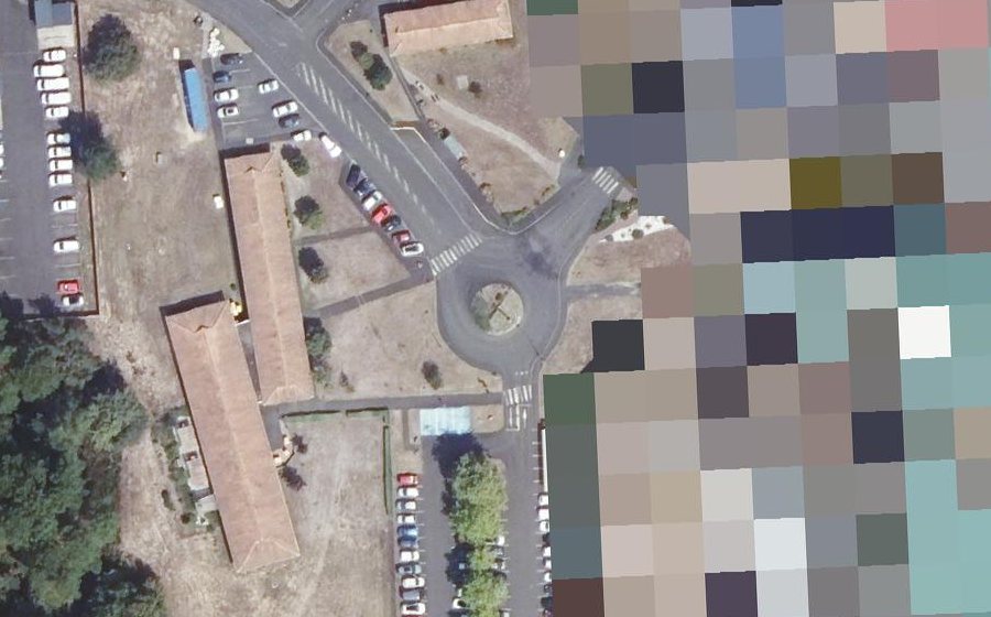 Vue aérienne du Chemin de Pémégnan