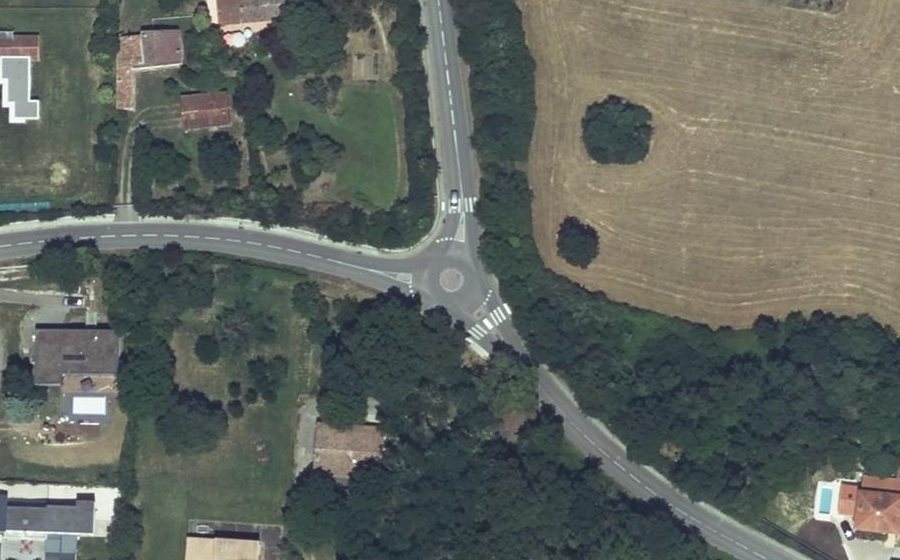 Vue aérienne du Route de Mondonville