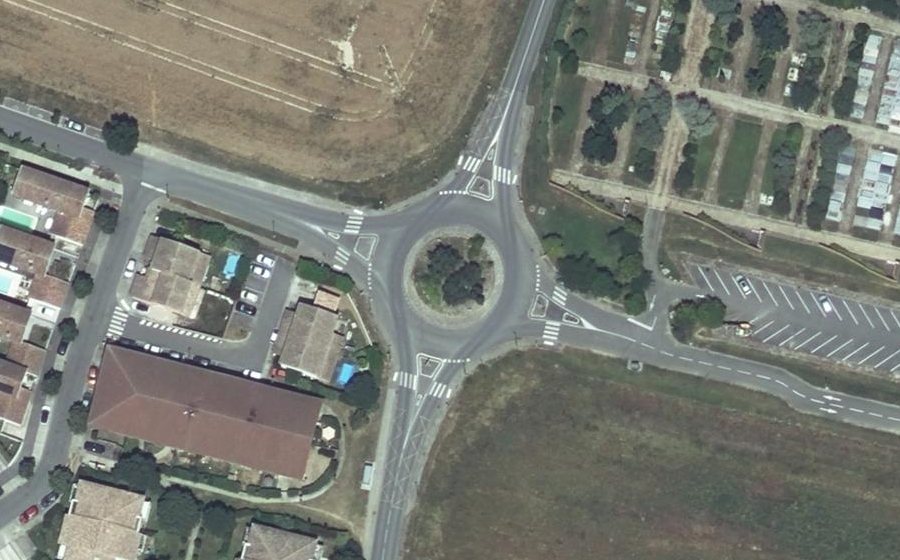 Vue aérienne du Route de Mondonville