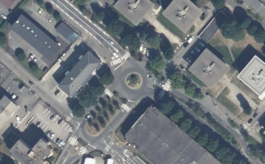 Vue aérienne du Avenue Georges Clemenceau