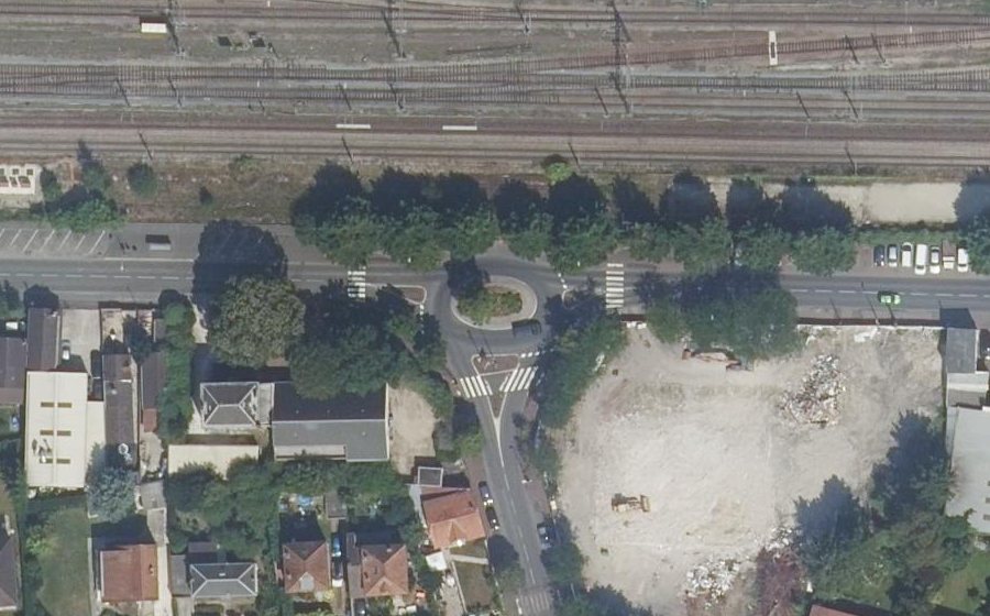Vue aérienne du Rue Louise Michel
