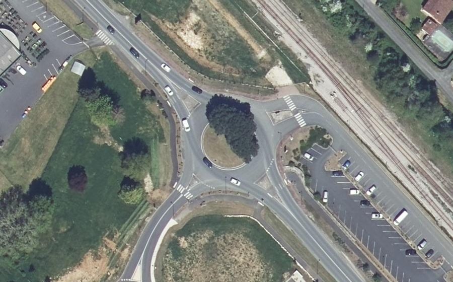 Vue aérienne du Rond-Point de Malivert