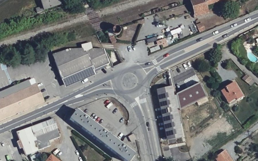 Vue aérienne du Rond-Point du Tivoli