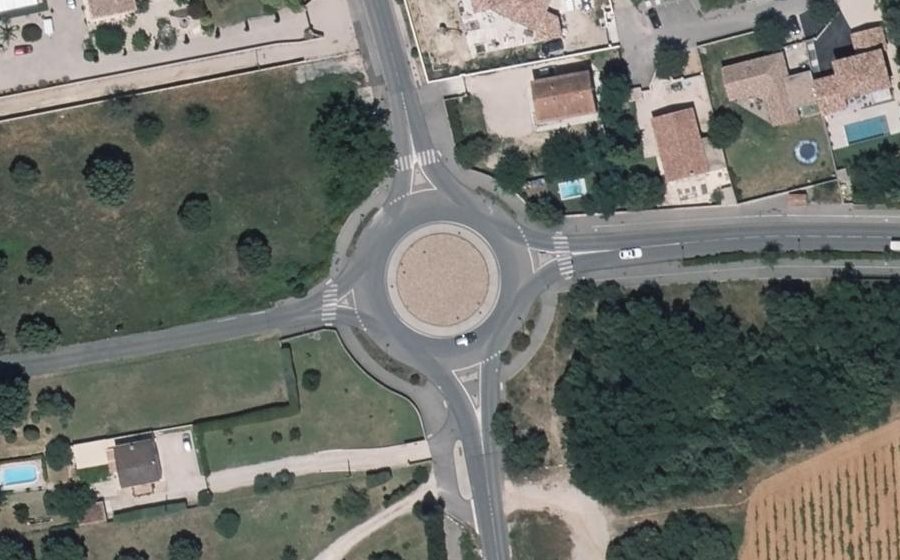 Vue aérienne du Route de Châteauneuf