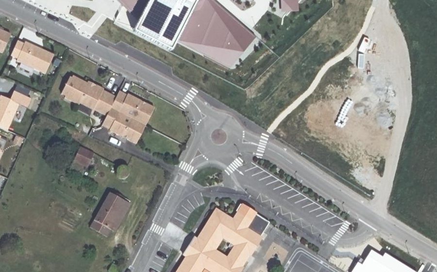 Vue aérienne du Rue du Stade