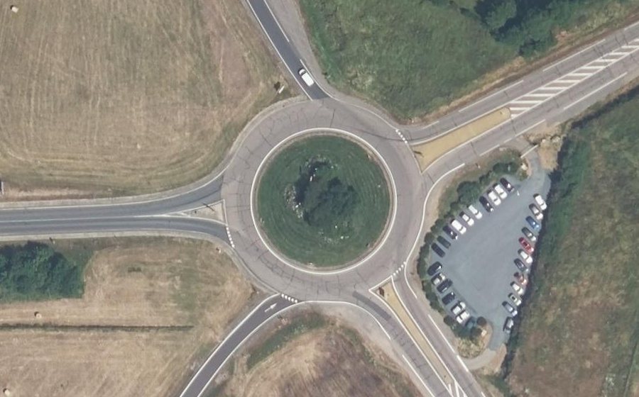 Vue aérienne du Porte du Château