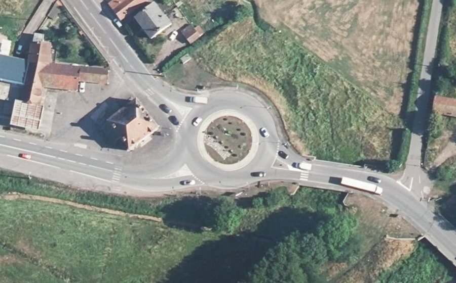 Vue aérienne du Carrefour de la Légion