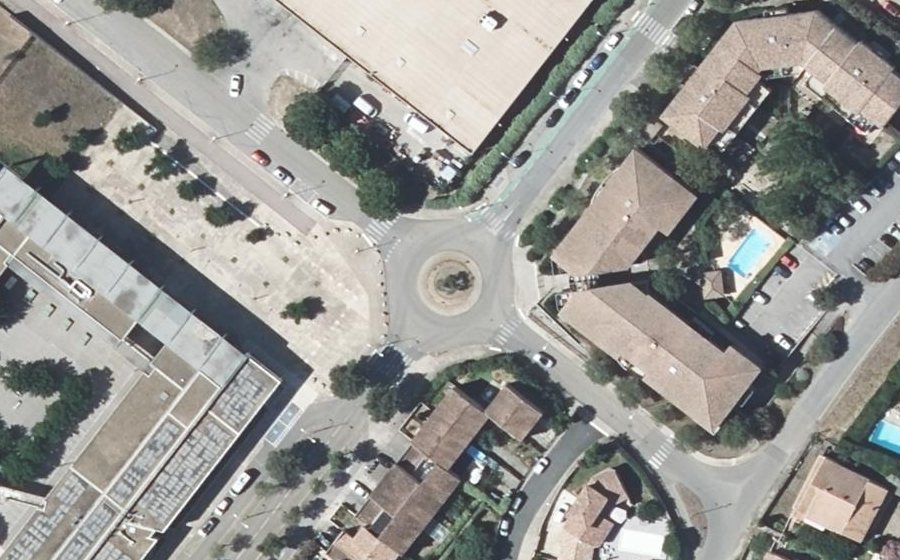 Vue aérienne du Rond-Point Guy Brunel Raymond Fabre