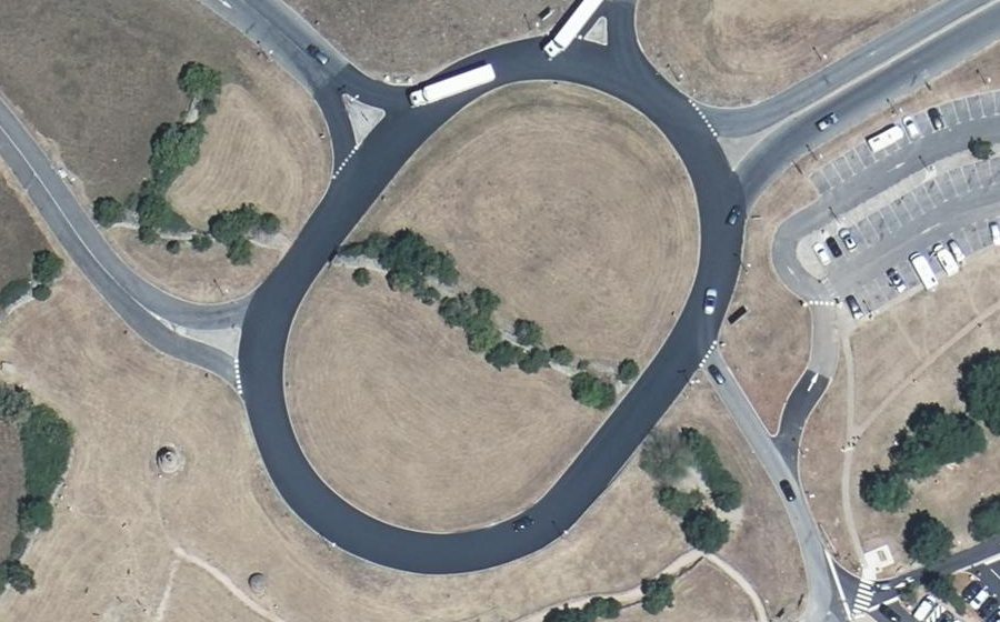 Vue aérienne du Rond-point anonyme n°4525698