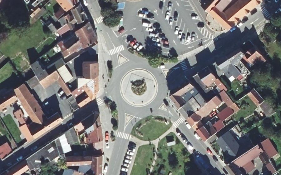Vue aérienne du Place de la République